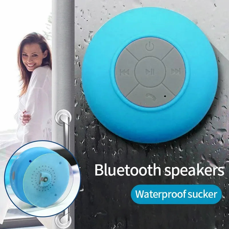 Caixa de Som Bluetooth a prova d'agua com ventosa