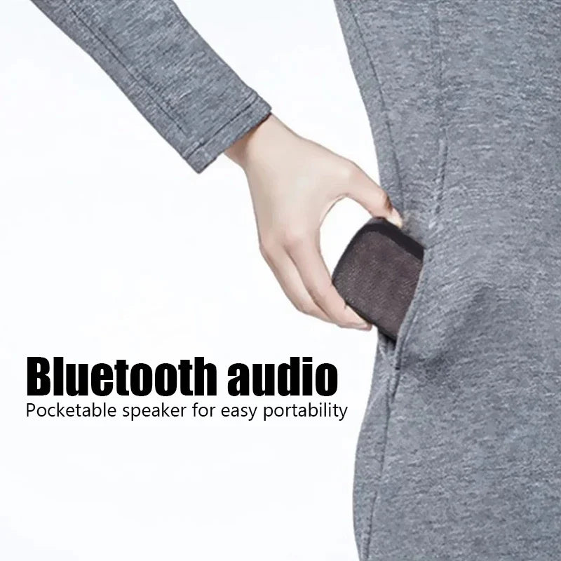 Mini alto-falante sem fio com conexão Bluetooth, entrada de cartão MicroSD