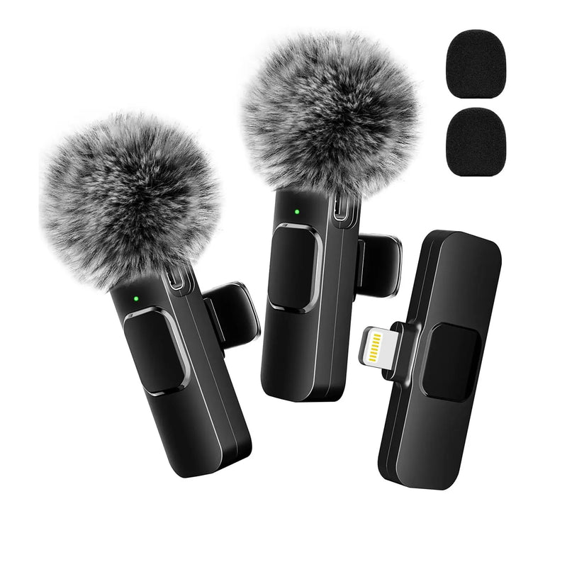 Microfone Sem Fio Lavalier Novo - Gravação de Áudio e Vídeo, Compacto para iPhone, Android, Laptop - Ideal para Transmissões Ao Vivo e Jogos